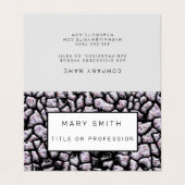 Carte De Visite Élégant hybride floral-animal (Extérieur déplié)