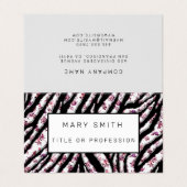 Carte De Visite Élégant hybride floral-animal (Extérieur déplié)