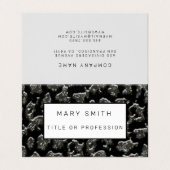 Carte De Visite Élégant hybride floral-animal (Extérieur déplié)