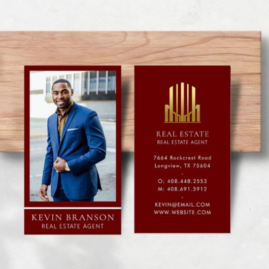 Carte De Visite Élégant immobilier bourguignon