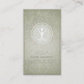 Carte De Visite Élégant instructeur de méditation de Yoga floral M (Devant)