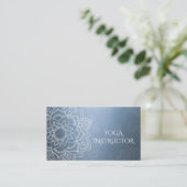 Carte De Visite Élégant instructeur de méditation YOGA Mandala Flo (Debout devant)