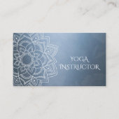 Carte De Visite Élégant instructeur de méditation YOGA Mandala Flo (Devant)