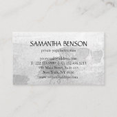 Carte De Visite Élégant instructeur de Yoga de Lotus Bleu & Or (Dos)