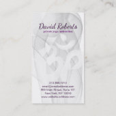 Carte De Visite Élégant instructeur de yoga Om Symbole (Dos)