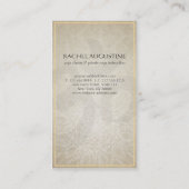 Carte De Visite Élégant instructeur YOGA Floral Mandala & OM Symbo (Dos)