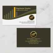 Carte De Visite Élégant investissement dans les graphiques en bloc (Devant / Derrière)