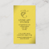 Carte De Visite Élégant Iris Studio Photographe Florist Nursert (Dos)