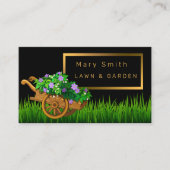 Carte De Visite Elégant Jardin Professionnel Ajouter Votre Texte (Devant)
