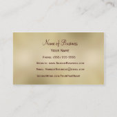 Carte De Visite Élégant jaune Floral à l'oeil noir Susan (Dos)