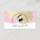 Carte De Visite Élégant Lash Extensions Beauté (Devant)