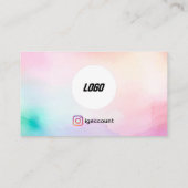 Carte De Visite Élégant Lashes Brows Lash Tech Eyelash (Dos)