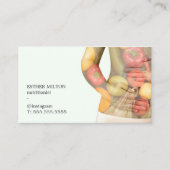 Carte De Visite Élégant Légumes propres corps nutritionniste (Devant)