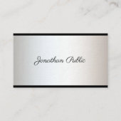 Carte De Visite Elégant Libre Script Moderne Design Luxe (Devant)