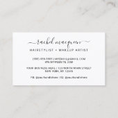 Carte De Visite Elégant Lilac violet or brosse moderne (Dos)