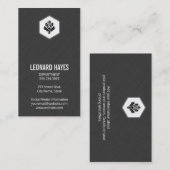 Carte De Visite Élégant | Lin (Devant / Derrière)