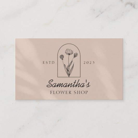 Carte De Visite Élégant logo artisanal en ligne - logo d'art (Devant)