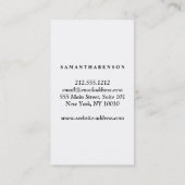 Carte De Visite Elégant logo couleur de l'eau Zen Yoga Soigner la (Dos)