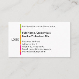 Carte De Visite Élégant logo d'entreprise couleur, noir blanc