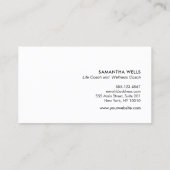 Carte De Visite Élégant logo Gold Tree professionnel (Dos)