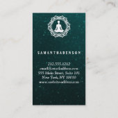Carte De Visite Élégant Logo Mandala Yoga Soigner la santé (Dos)
