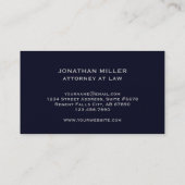 Carte De Visite Élégant logo Silver Professionnel (Dos)