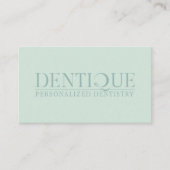 Carte De Visite Élégant logo vert minimal simple professionnel (Devant)