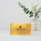 Carte De Visite Élégant look métal or de marque moderne (Debout devant)
