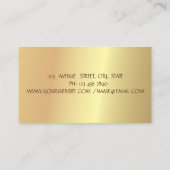 Carte De Visite Élégant Lotus d'or professionnel moderne (Dos)