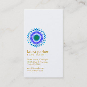 Carte De Visite Élégant Lotus Fleur Yoga Méditation Spa de santé