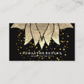 Carte De Visite Élégant Lotus Flower Mandala Logo Yoga Instructeur (Devant)