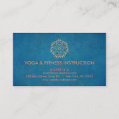 Carte De Visite Élégant Lotus Lotus Logo Yoga Méditation Bien-être (Dos)