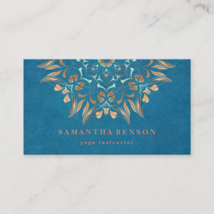 Carte De Visite Élégant Lotus Lotus Logo Yoga Méditation Bien-être