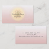 Carte De Visite Élégant Lotus Moderne (Devant / Derrière)