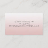 Carte De Visite Élégant Lotus Moderne (Dos)