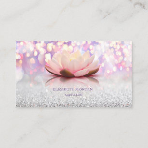 Carte De Visite Élégant Lotus Moderne Bokeh
