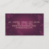 Carte De Visite Elégant Lotus moderne et géométrique (Dos)