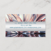 Carte De Visite Élégant Lotus Moderne Sophistiqué, Abstrait (Dos)