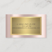 Carte De Visite Elégant Lotus Professional, Gold Frame, Or Rose (Dos)