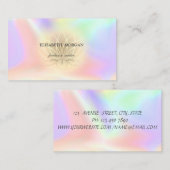 Carte De Visite Elégant Lotus Professionnel Or, Holographique (Devant / Derrière)