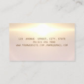 Carte De Visite Elégant Lotus Zen Stones Modernes (Dos)