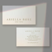 Carte De Visite Élégant Lux Professional Silver Grey Gradient