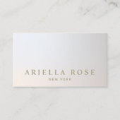 Carte De Visite Élégant Lux Professional Silver Grey Gradient (Devant)
