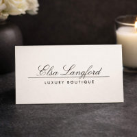 Élégant Luxe Boutique Designer Ivory