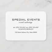 Carte De Visite Elégant Luxe Chevron Motif Gold Trim (Dos)