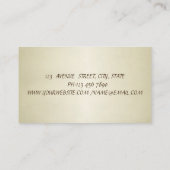Carte De Visite Élégant Luxe Chic Professionnel (Dos)