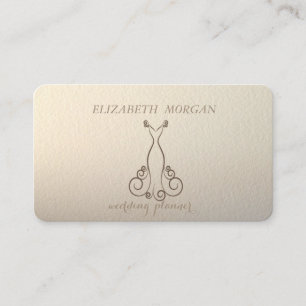 Carte De Visite Élégant Luxe Chic, Robe