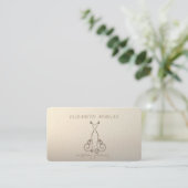Carte De Visite Élégant Luxe Chic, Robe (Debout devant)