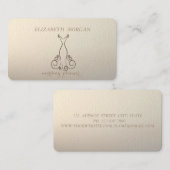 Carte De Visite Élégant Luxe Chic, Robe (Devant / Derrière)