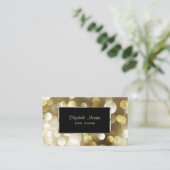 Carte De Visite Elégant Luxe Design, Bokeh (Debout devant)